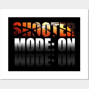 Shooter Mode On Basketball - Sporty Abstract Graphic Novelty Gift - Art Design Typographic Quote Posters and Art